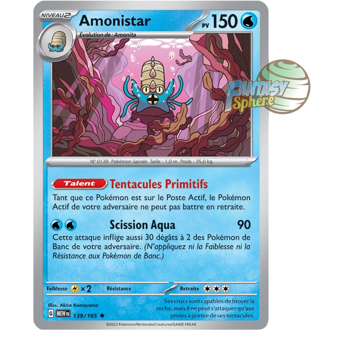 Amonistar - Holo Rare 139/165 - Ecarlate et Violet 151