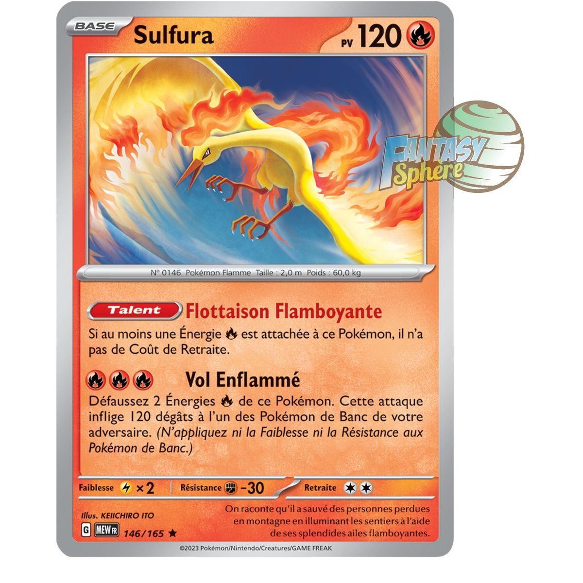 Item Sulfura - Holo Rare 146/165 - Ecarlate et Violet 151