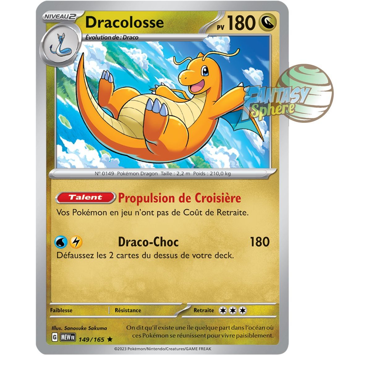 Dracolosse - Holo Rare 149/165 - Ecarlate et Violet 151