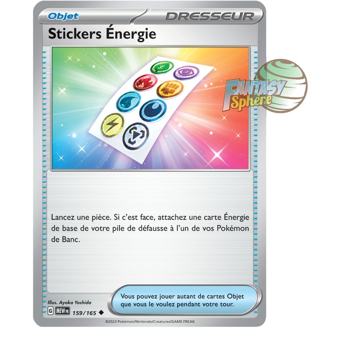 Item Stickers Énergie - Reverse 159/165 - Ecarlate et Violet 151