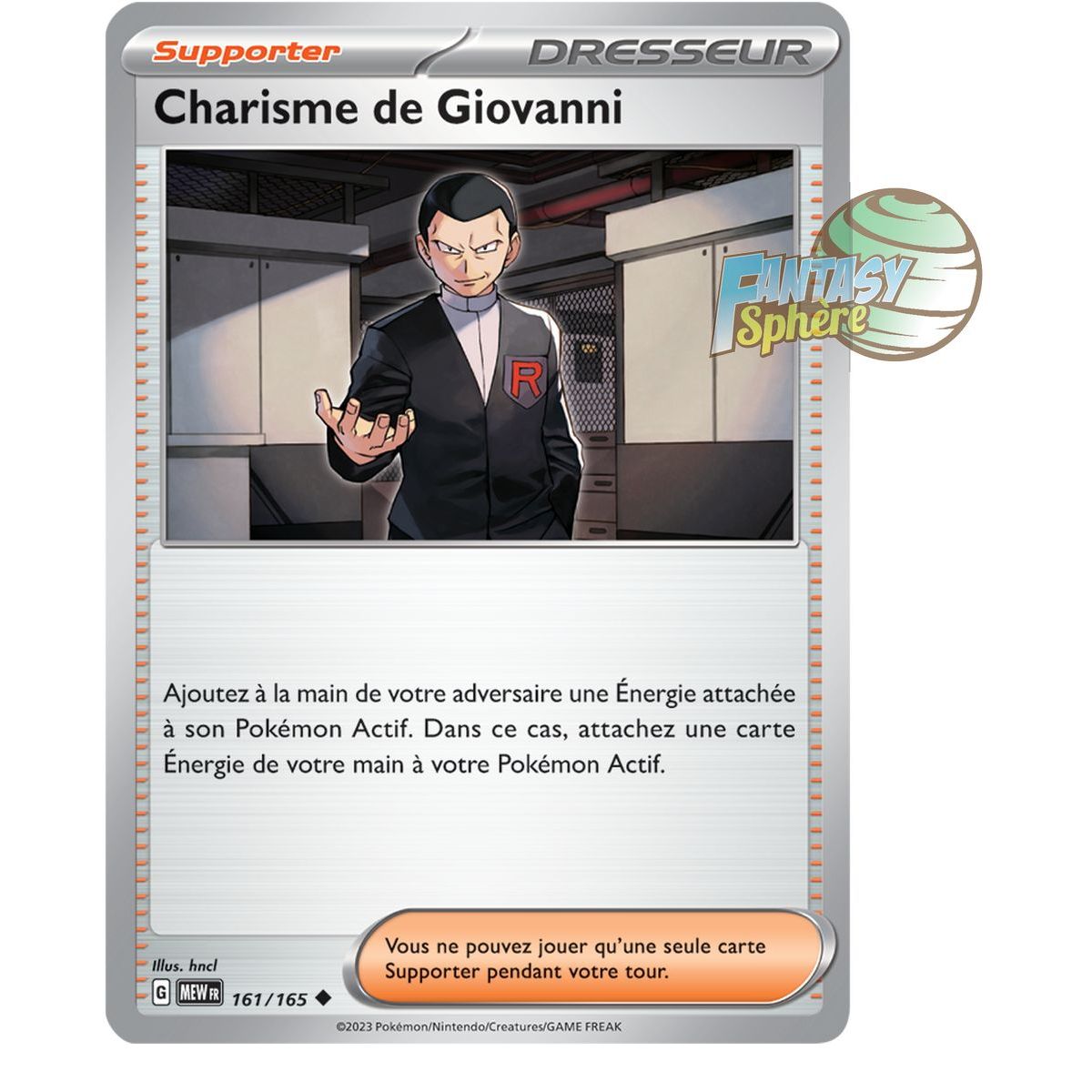 Charisme de Giovanni - Reverse 161/165 - Ecarlate et Violet 151