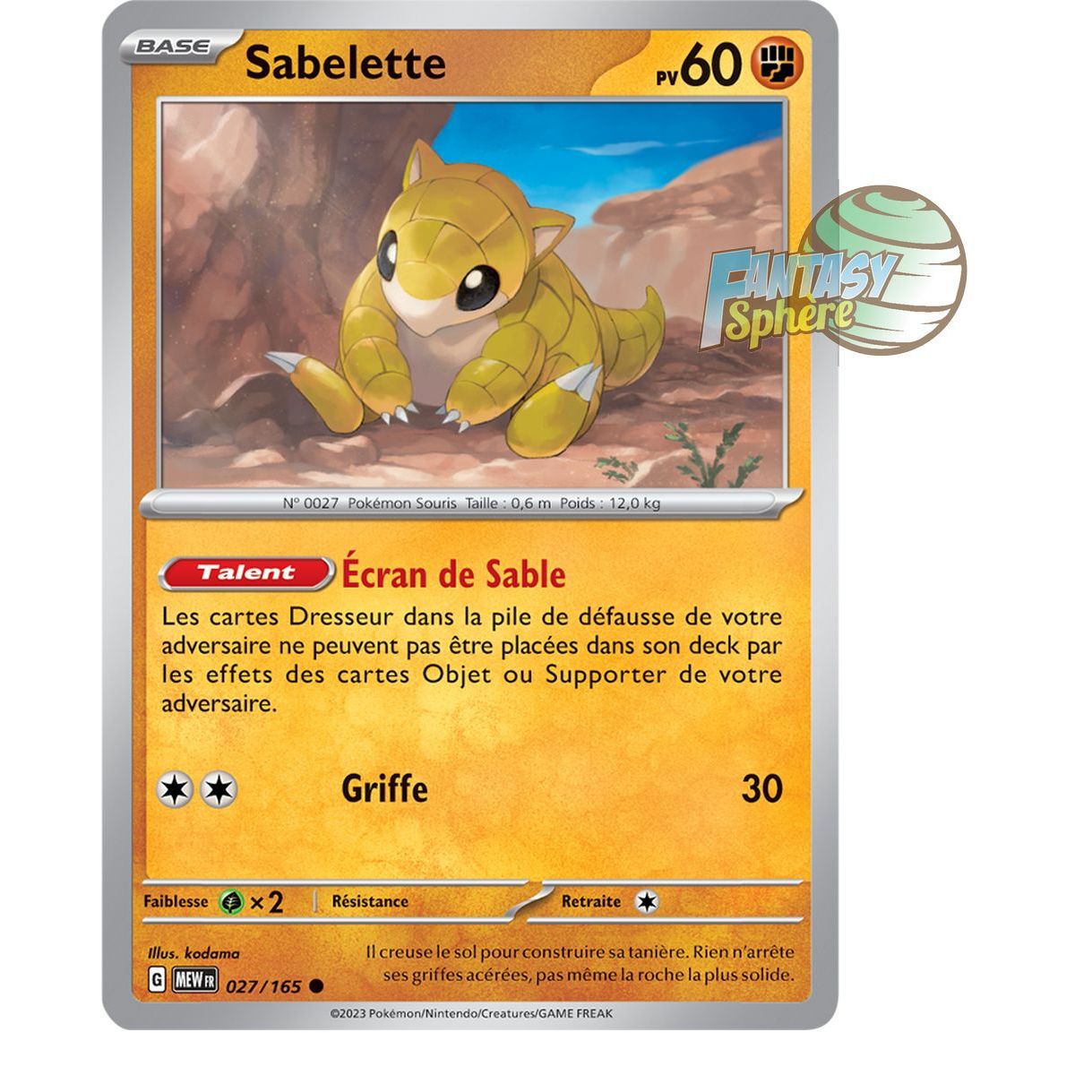 Sabelette - Reverse 27/165 - Ecarlate et Violet 151