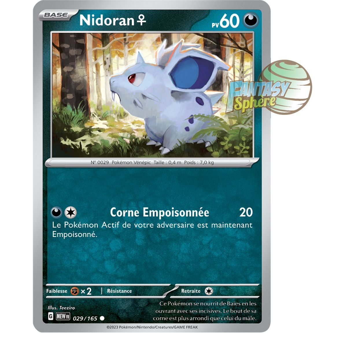 Item Nidoran♀ - Reverse 29/165 - Ecarlate et Violet 151