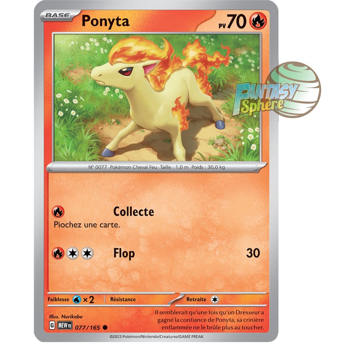 Item Ponyta - Reverse 77/165 - Ecarlate et Violet 151