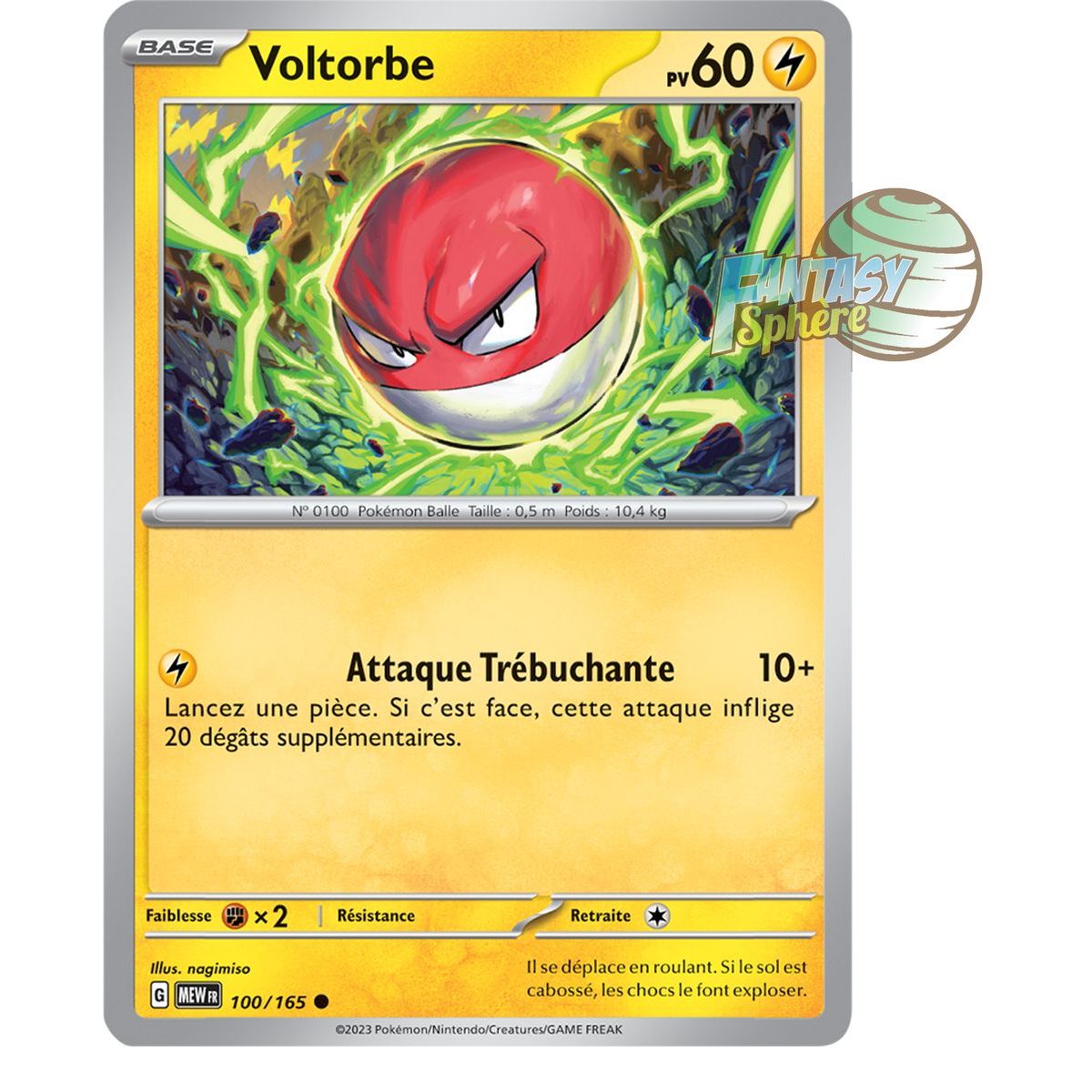 Voltorbe - Reverse 100/165 - Ecarlate et Violet 151