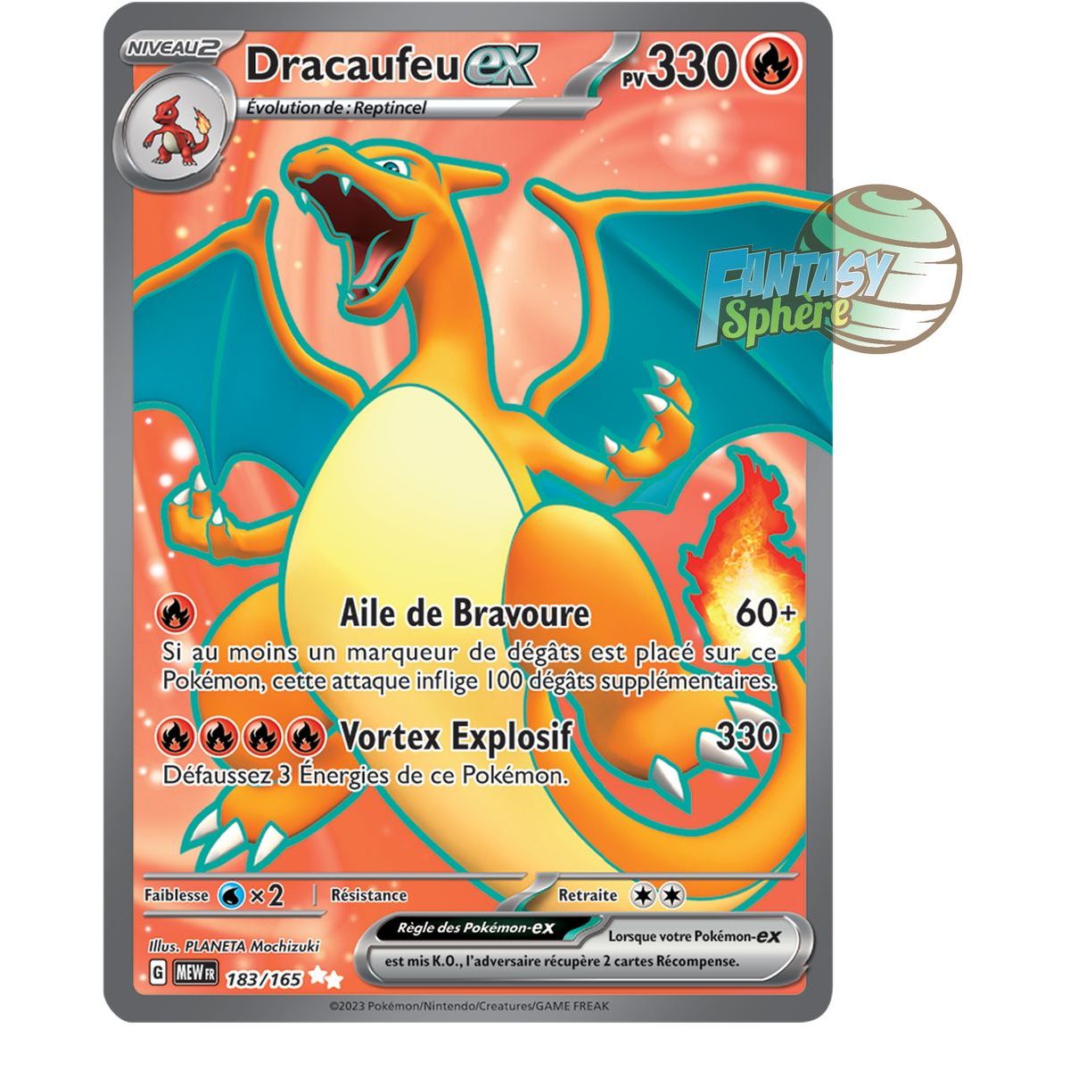 Dracaufeu EX - Ultra Rare 183/165 - Ecarlate et Violet 151