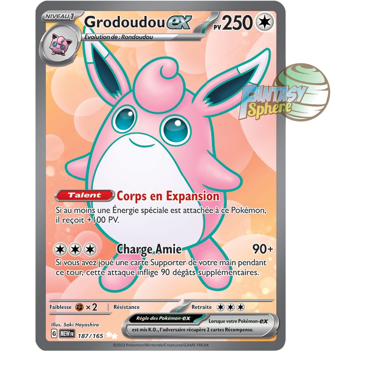 Grodoudou EX - Ultra Rare 187/165 - Ecarlate et Violet 151