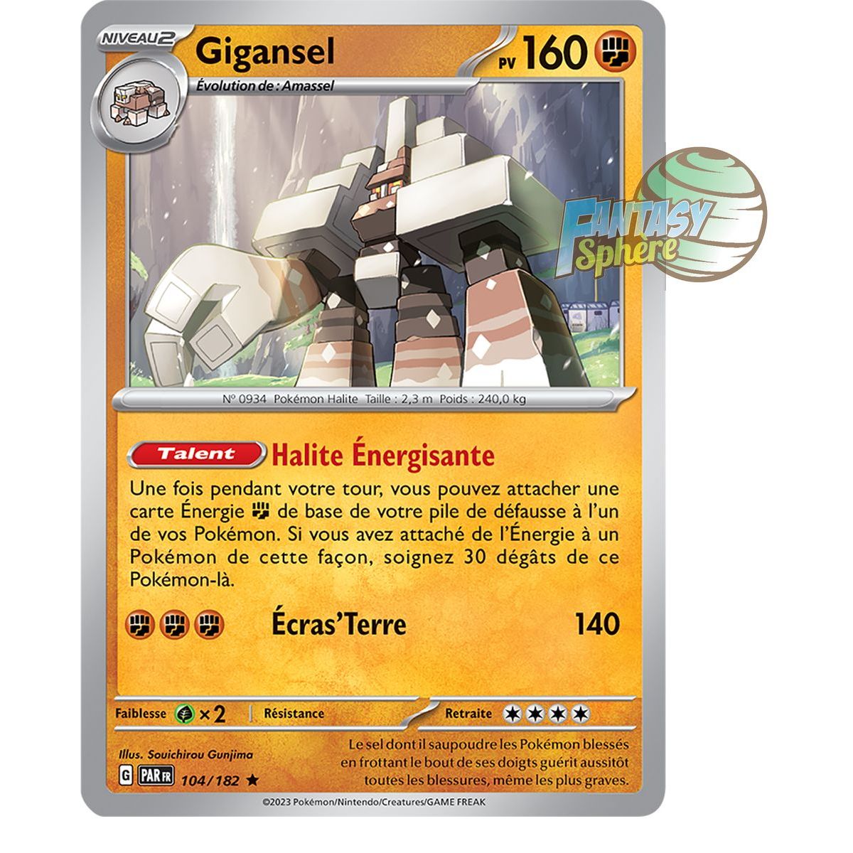 Gigansel - Holo Rare 104/182 - Ecarlate et Violet Faille Paradoxe