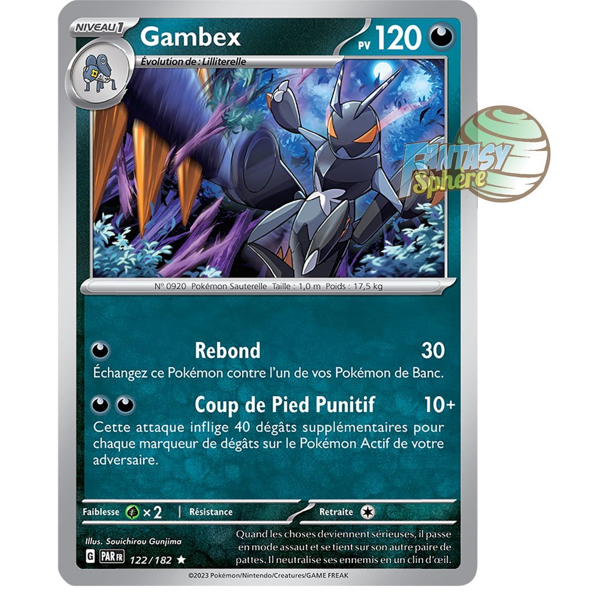 Gambex - Holo Rare 122/182 - Ecarlate et Violet Faille Paradoxe