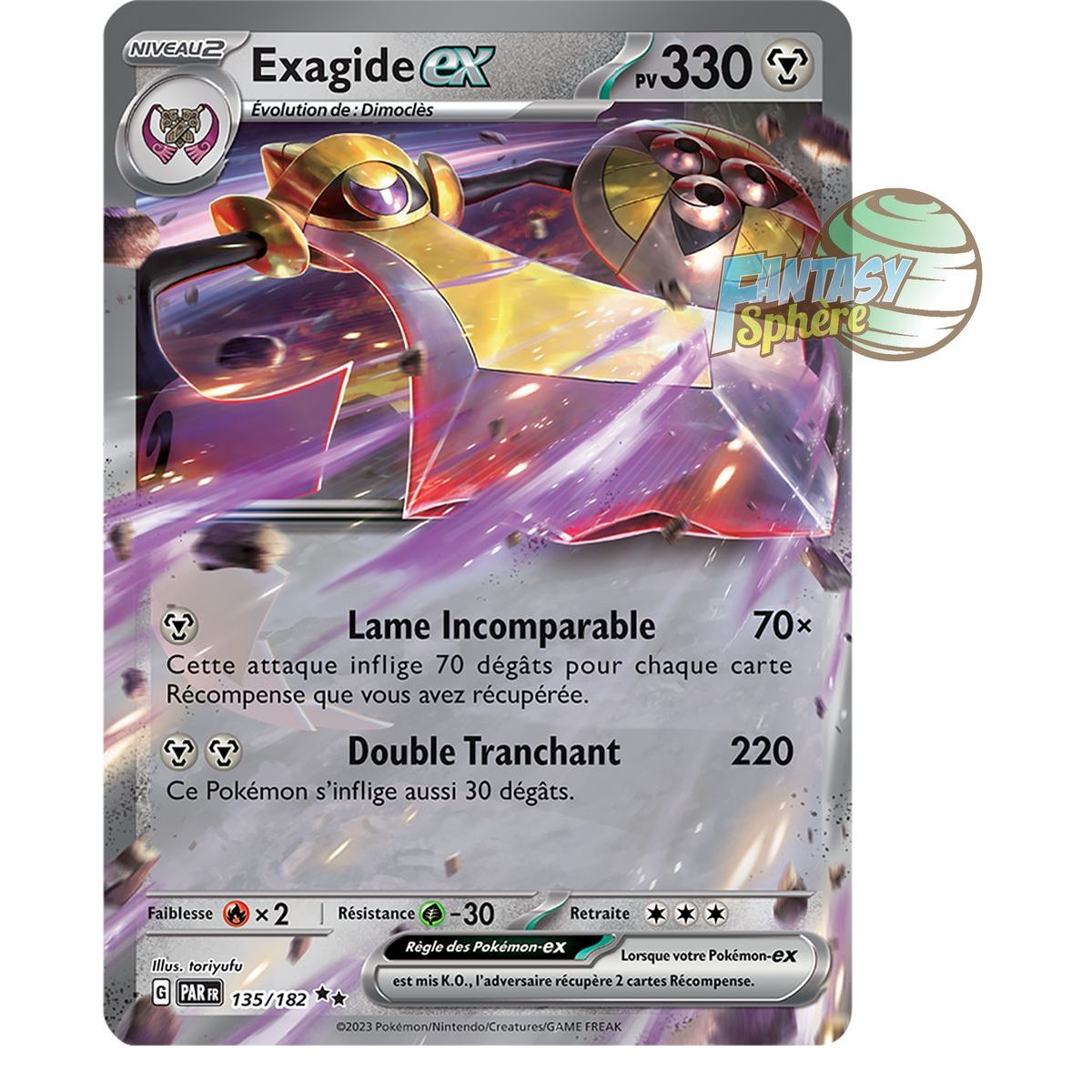 Item Exagide EX - Double Rare 135/182 - Ecarlate et Violet Faille Paradoxe