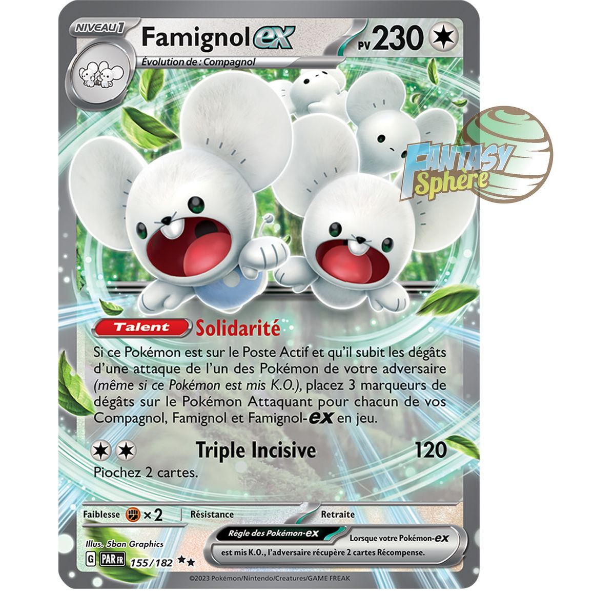 Item Famignol EX - Double Rare 155/182 - Ecarlate et Violet Faille Paradoxe