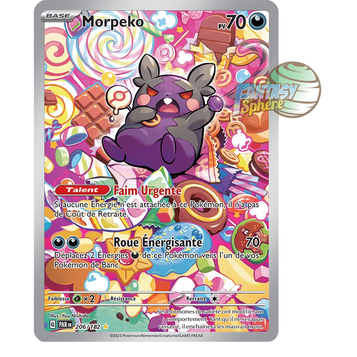 Item Morpeko - Illustration Rare 206/182 - Ecarlate et Violet Faille Paradoxe