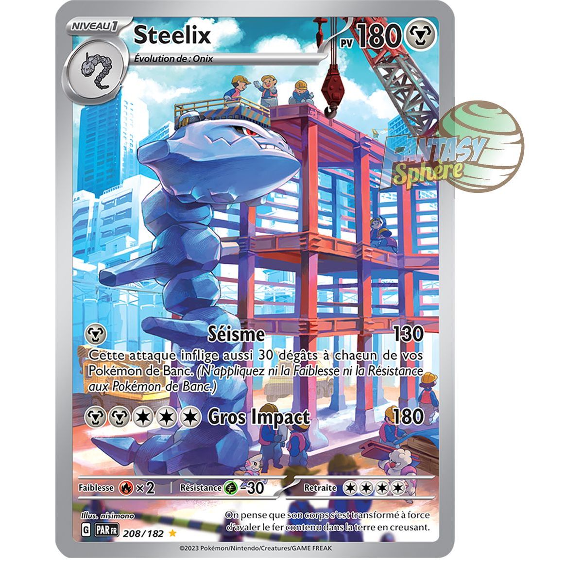 Item Steelix - Illustration Rare 208/182 - Ecarlate et Violet Faille Paradoxe