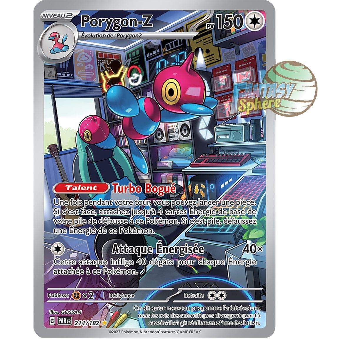 Item Porygon-Z - Illustration Rare 214/182 - Ecarlate et Violet Faille Paradoxe