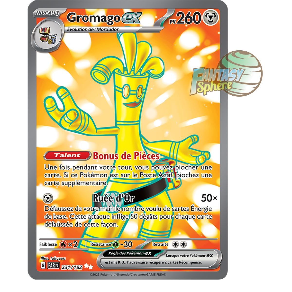 Item Gromago EX - Ultra Rare 231/182 - Ecarlate et Violet Faille Paradoxe