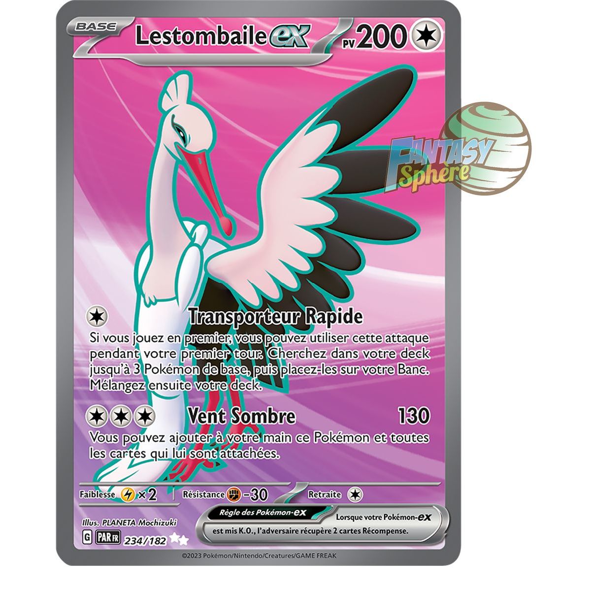 Item Lestombaile EX - Ultra Rare 234/182 - Ecarlate et Violet Faille Paradoxe