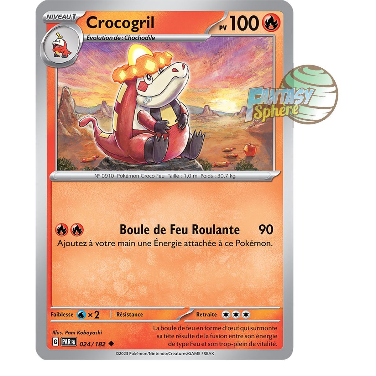 Crocogril - Reverse 24/182 - Ecarlate et Violet Faille Paradoxe