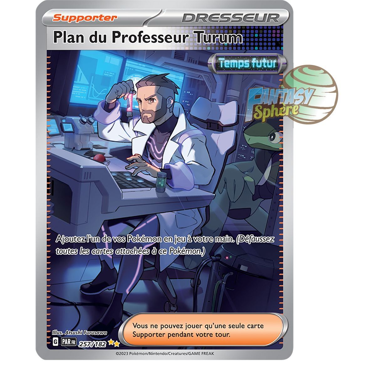 Item Plan du Professeur Turum - Special Illustration Rare 257/182 - Ecarlate et Violet Faille Paradoxe