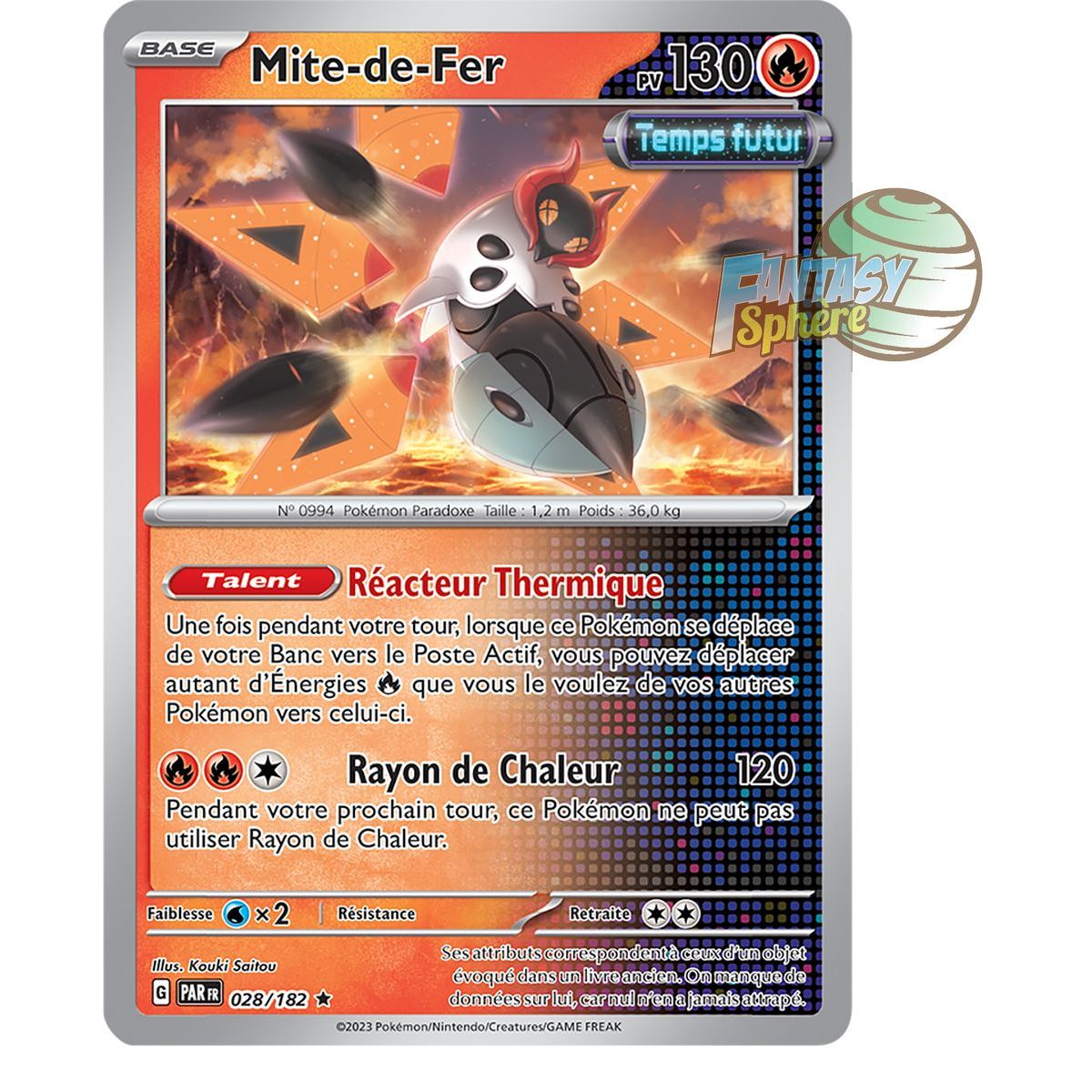 Mite-de-Fer - Holo Rare 28/182 - Ecarlate et Violet Faille Paradoxe