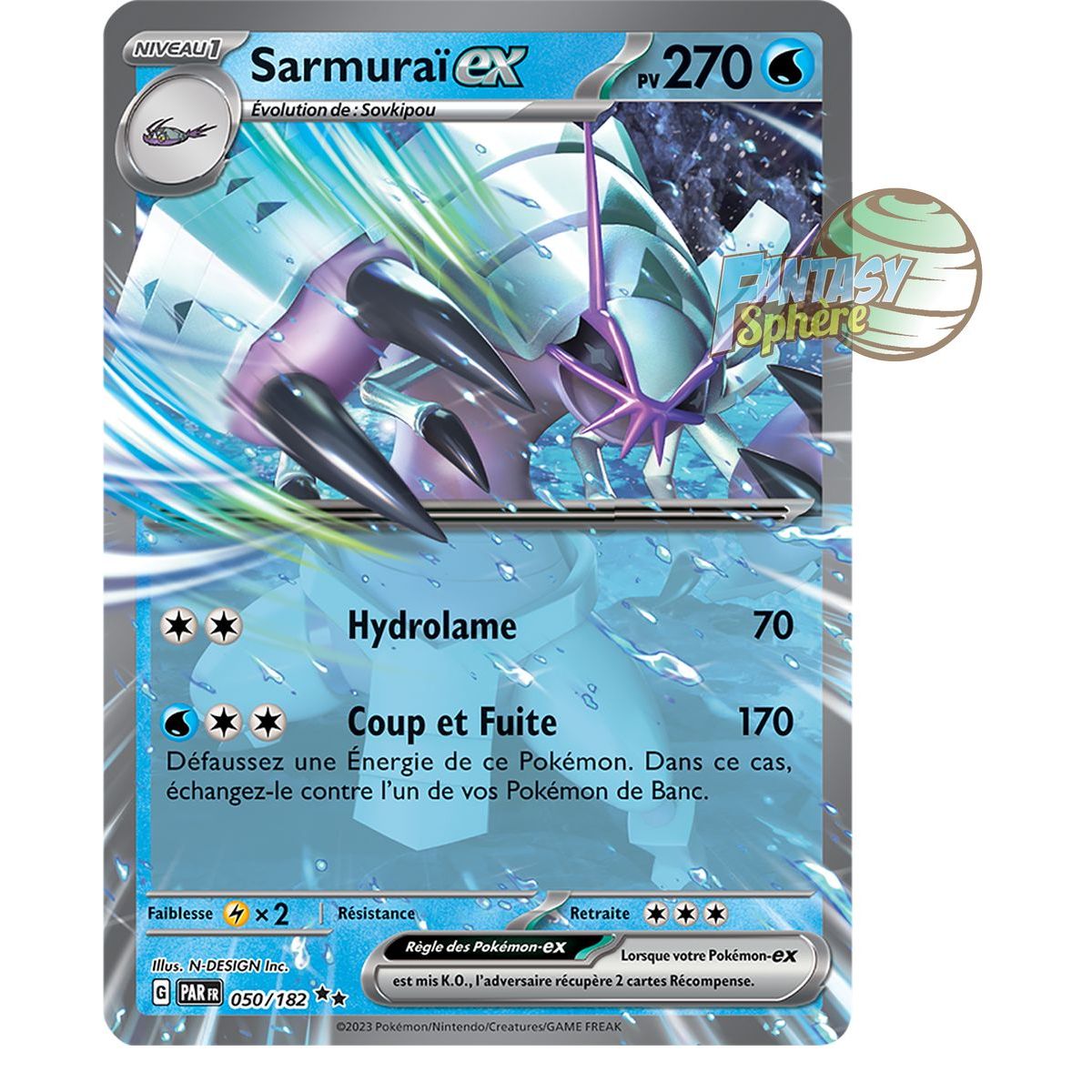 Item Sarmuraï EX - Double Rare 50/182 - Ecarlate et Violet Faille Paradoxe