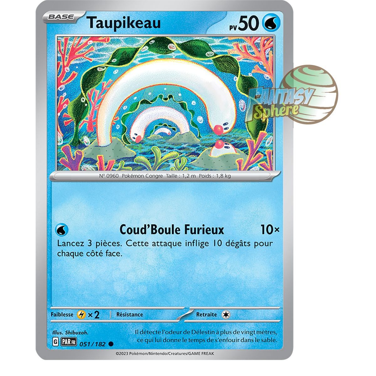 Taupikeau - Reverse 51/182 - Ecarlate et Violet Faille Paradoxe