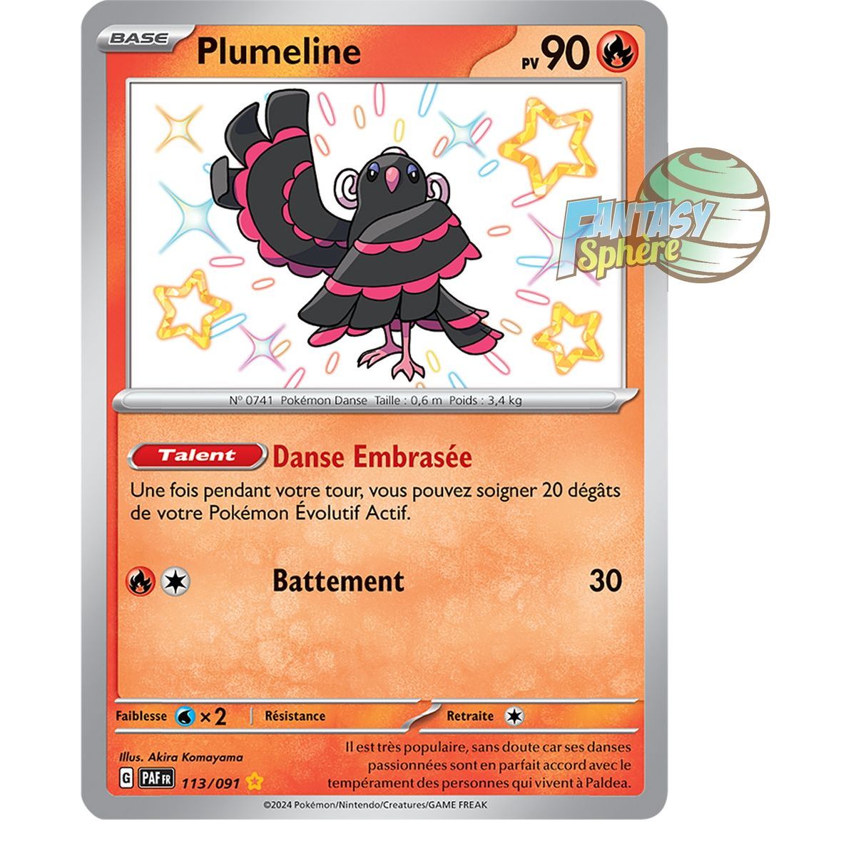 Plumeline -  Shiny Rare 113/91 - Ecarlate et Violet Destinées de Paldea