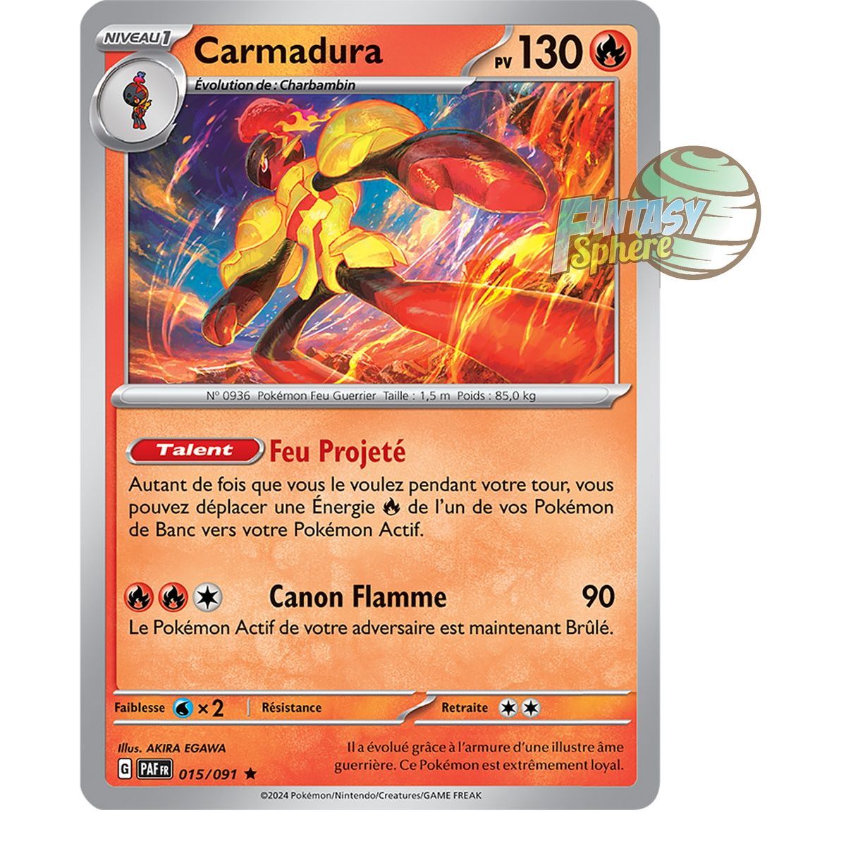 Carmadura - Holo Rare 15/91 - Ecarlate et Violet Destinées de Paldea