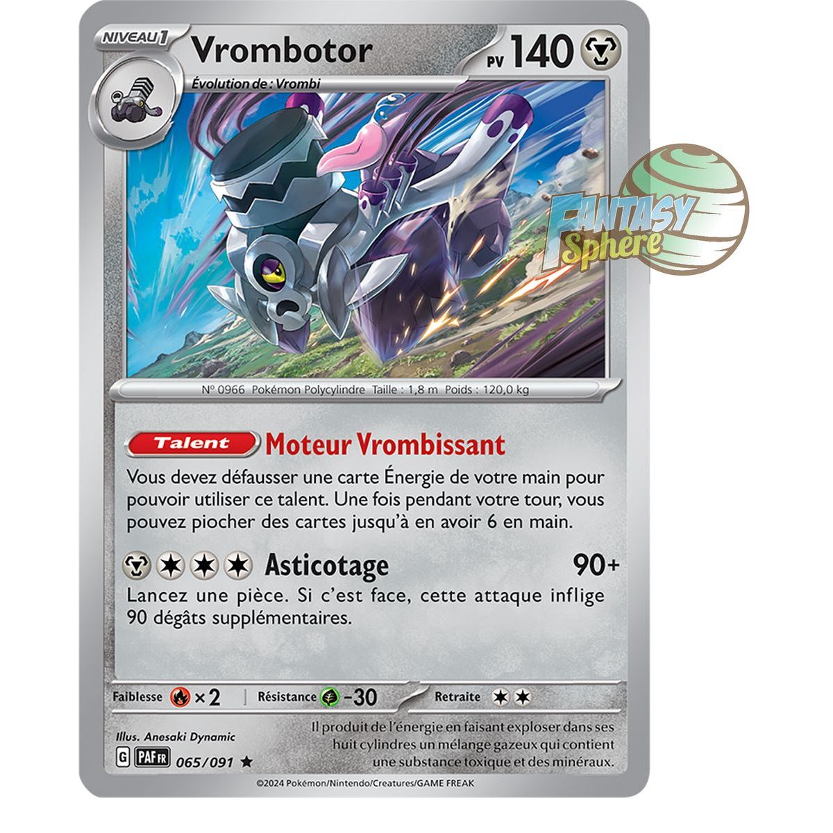 Vrombotor - Holo Rare 65/91 - Ecarlate et Violet Destinées de Paldea