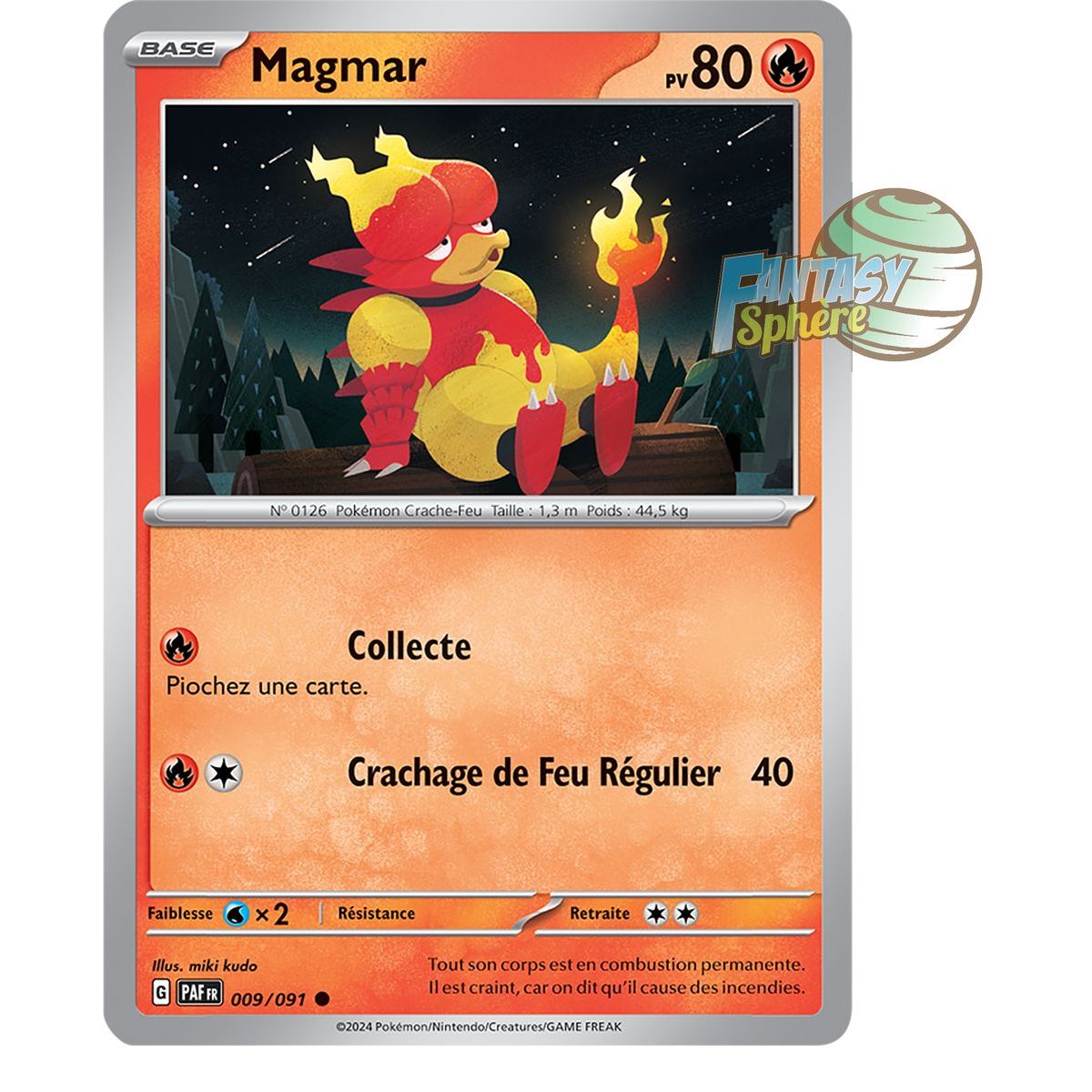 Magmar - Reverse 9/91 - Ecarlate et Violet Destinées de Paldea