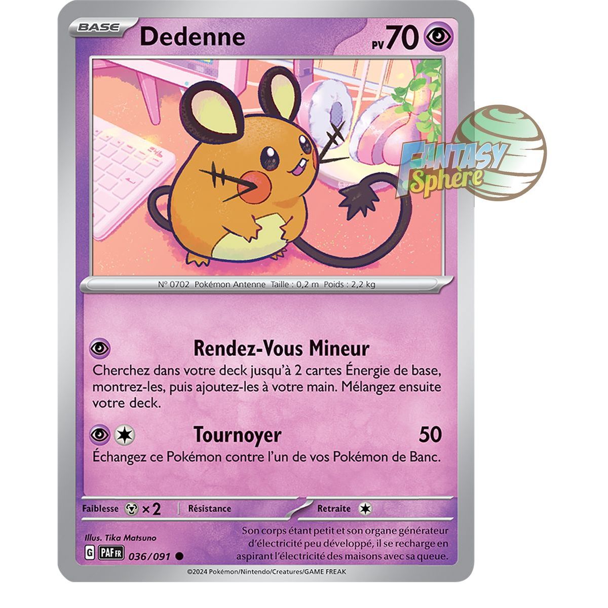 Dedenne - Reverse 36/91 - Ecarlate et Violet Destinées de Paldea