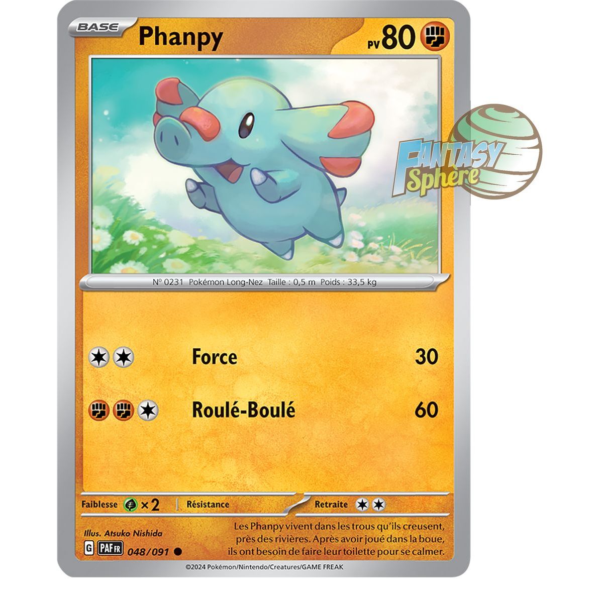 Phanpy - Reverse 48/91 - Ecarlate et Violet Destinées de Paldea