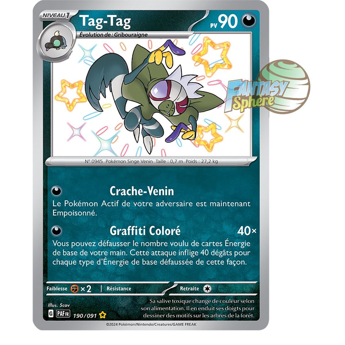 Tag-Tag -  Shiny Rare 190/91 - Ecarlate et Violet Destinées de Paldea