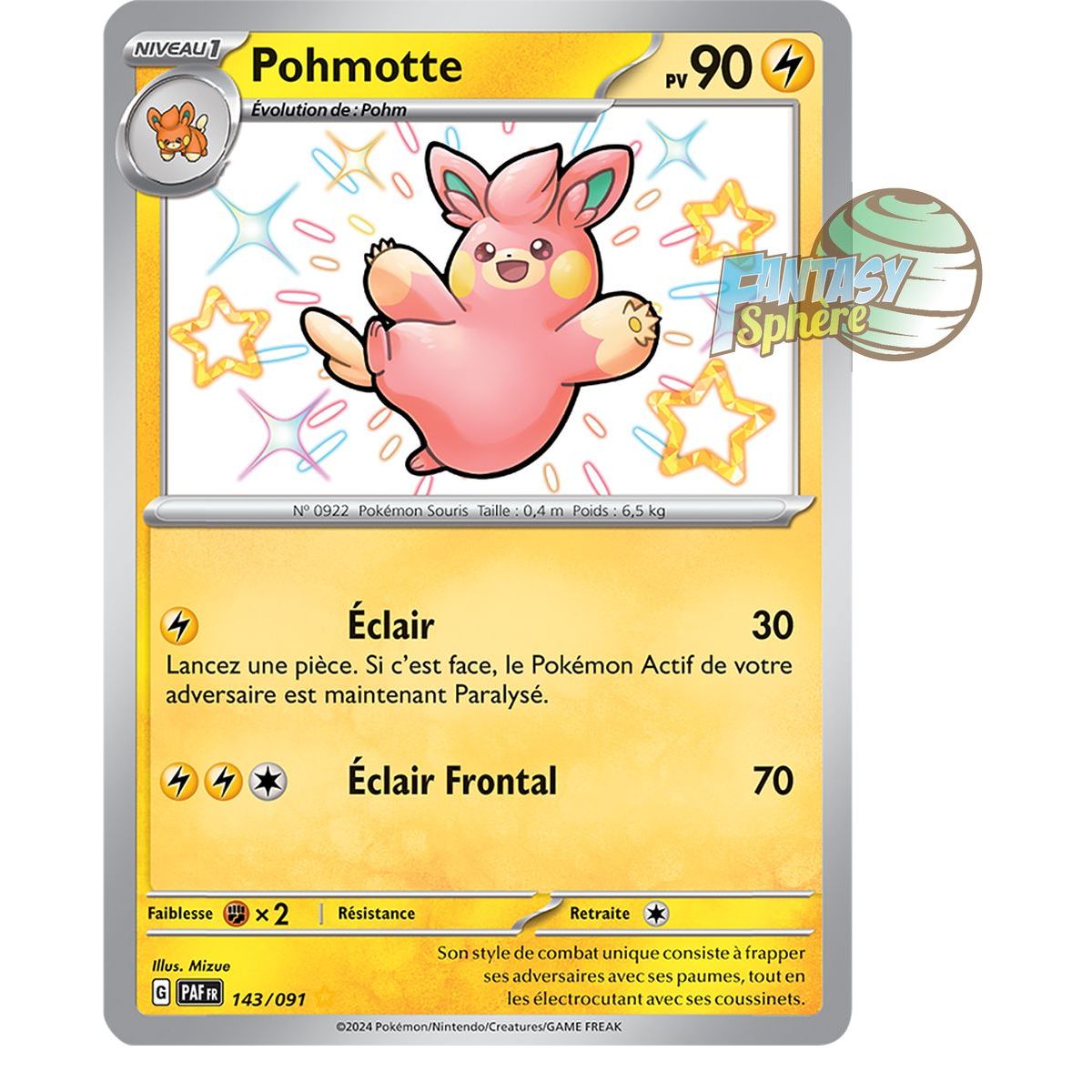 Pohmotte -  Shiny Rare 143/91 - Ecarlate et Violet Destinées de Paldea