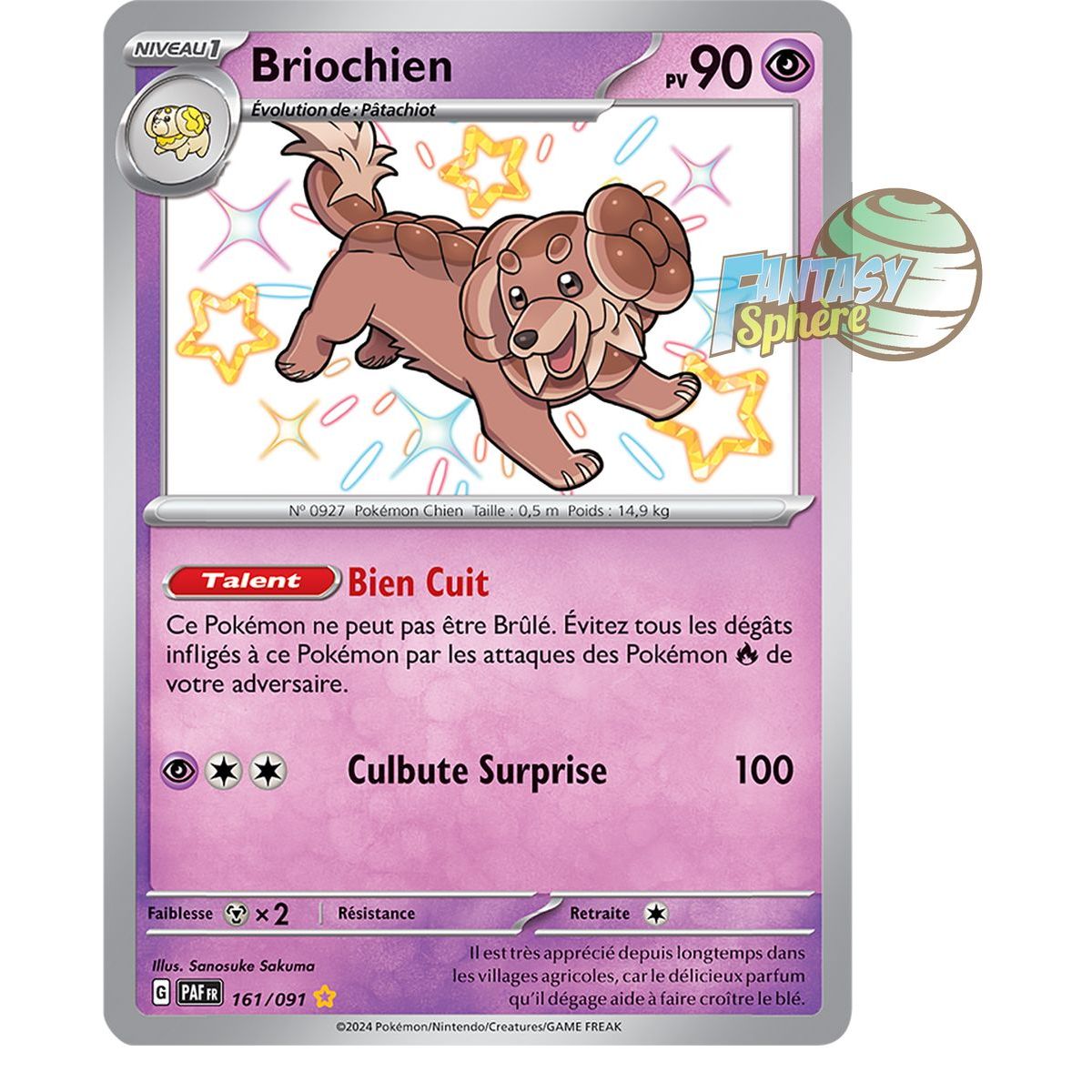 Briochien -  Shiny Rare 161/91 - Ecarlate et Violet Destinées de Paldea