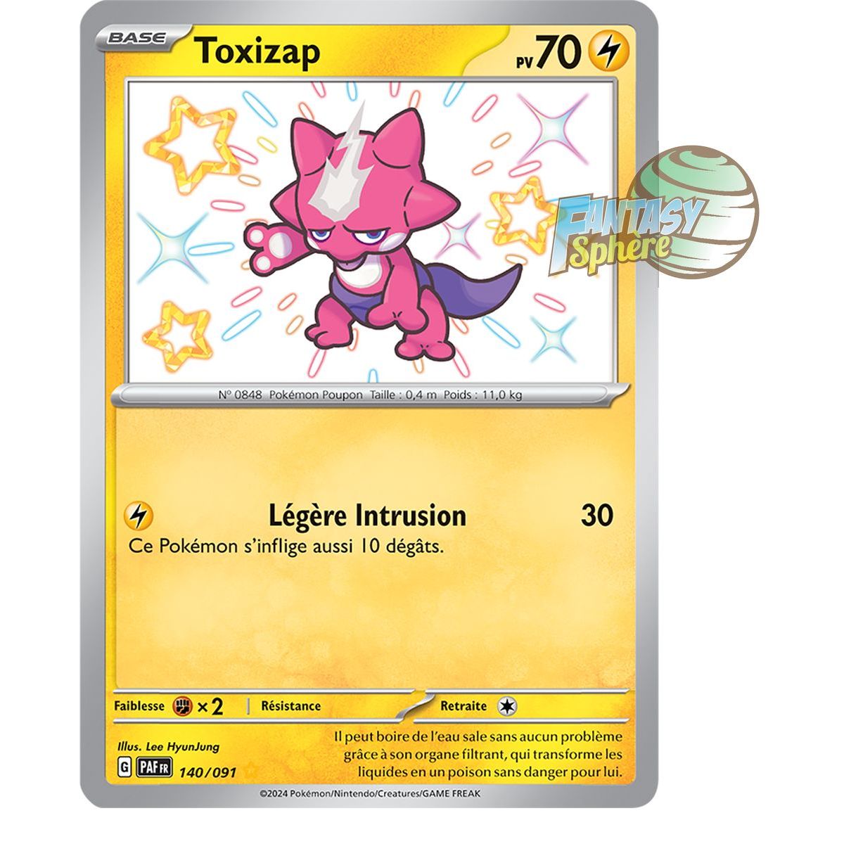 Toxizap -  Shiny Rare 140/91 - Ecarlate et Violet Destinées de Paldea