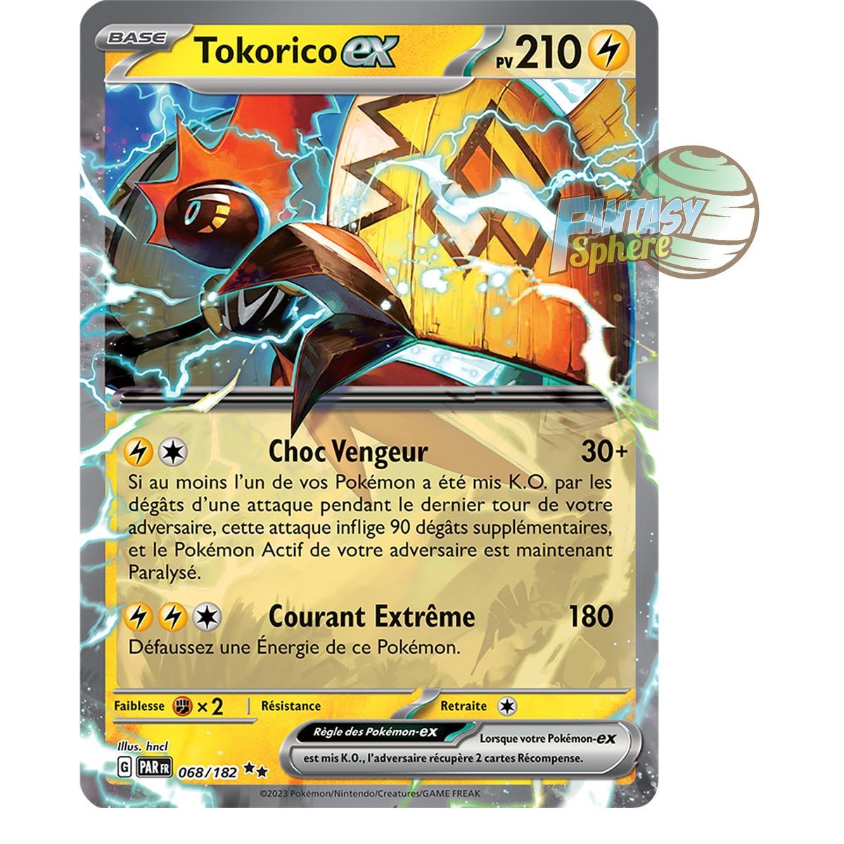 Item Tokorico EX - Double Rare 68/182 - Ecarlate et Violet Faille Paradoxe