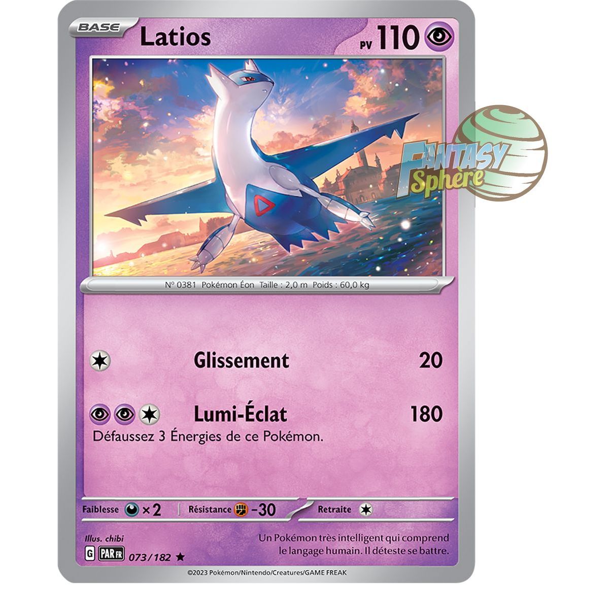 Item Latios - Reverse 73/182 - Ecarlate et Violet Faille Paradoxe