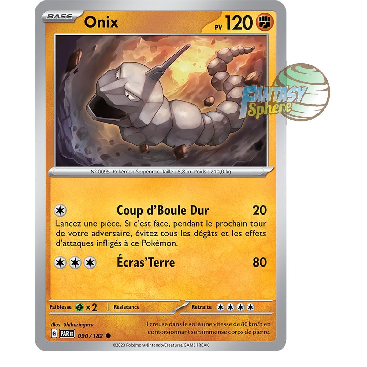 Onix - Reverse 90/182 - Ecarlate et Violet Faille Paradoxe