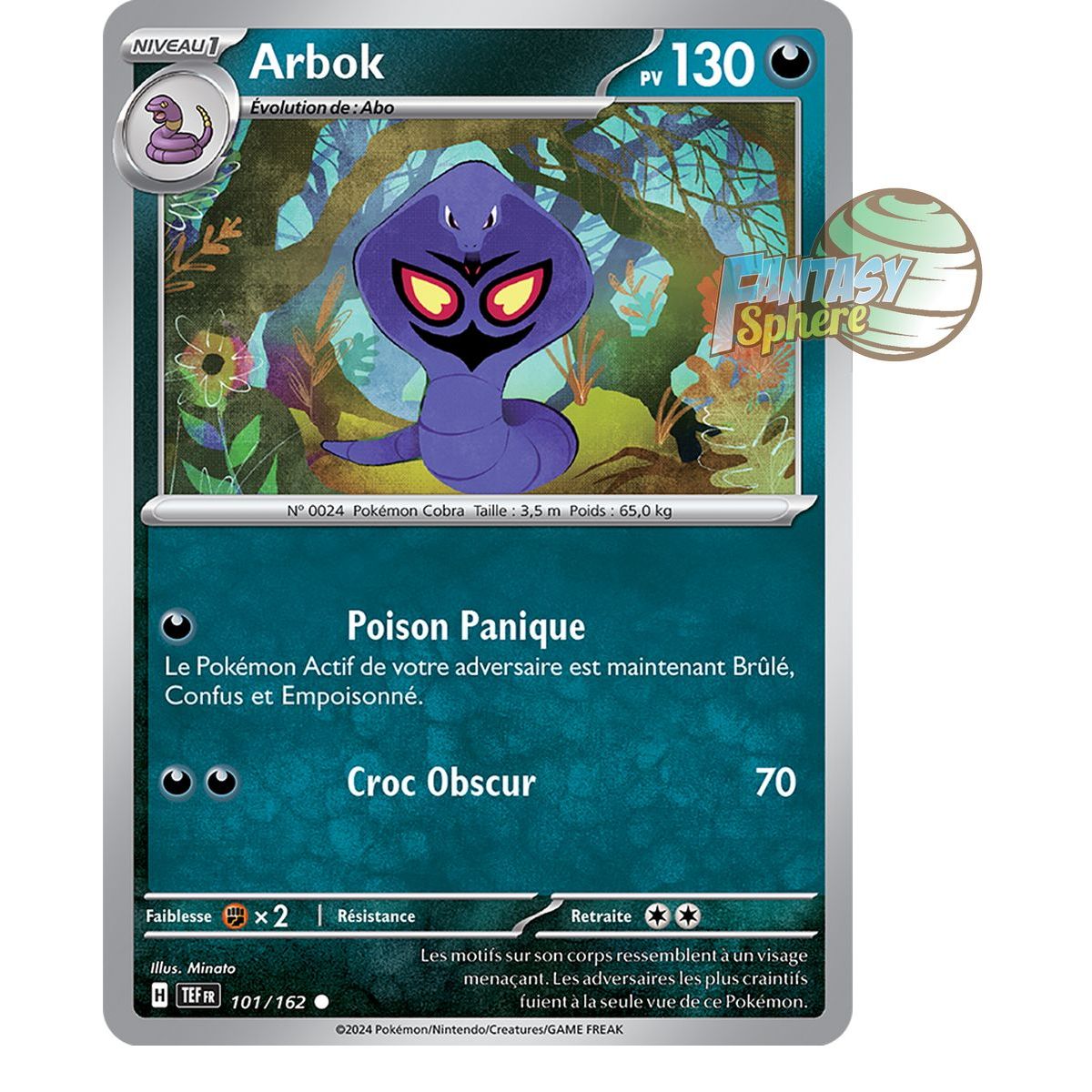 Arbok - Commune 101/162 - Ecarlate et Violet Forces Temporelles