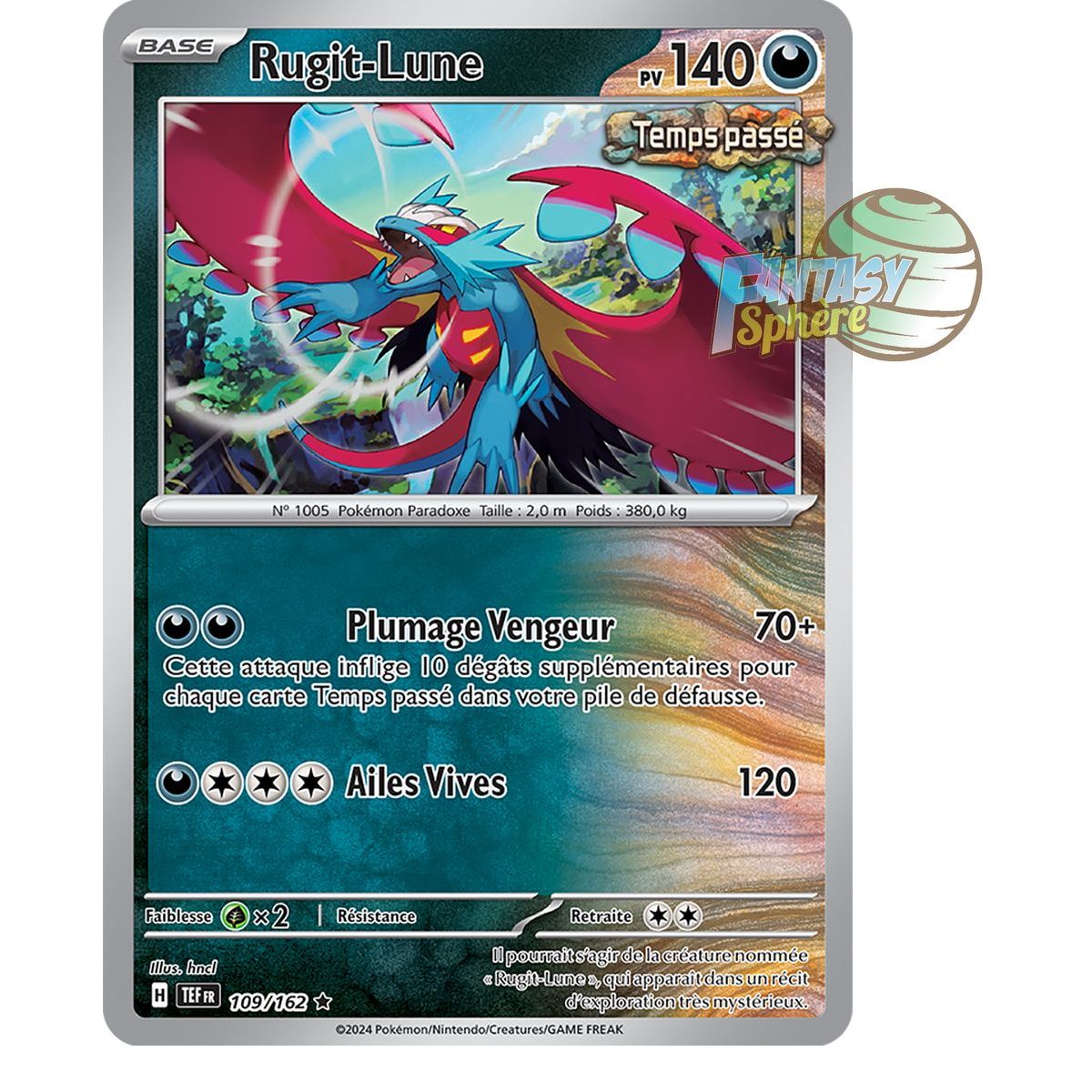 Rugit-Lune - Holo Rare 109/162 - Ecarlate et Violet Forces Temporelles