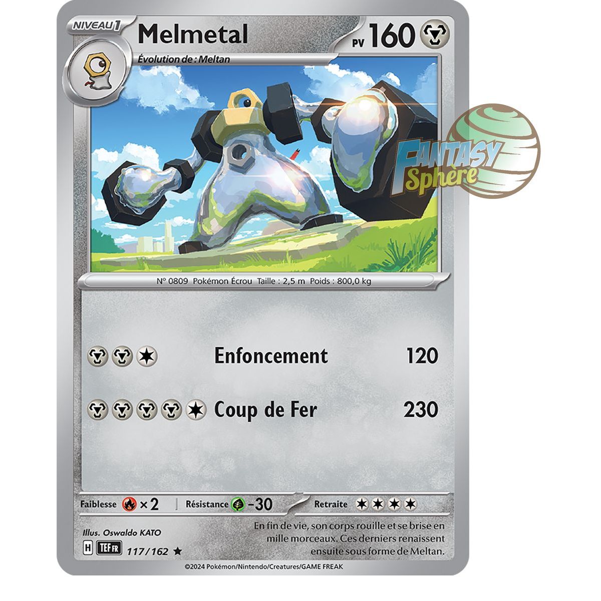 Melmetal - Holo Rare 117/162 - Ecarlate et Violet Forces Temporelles