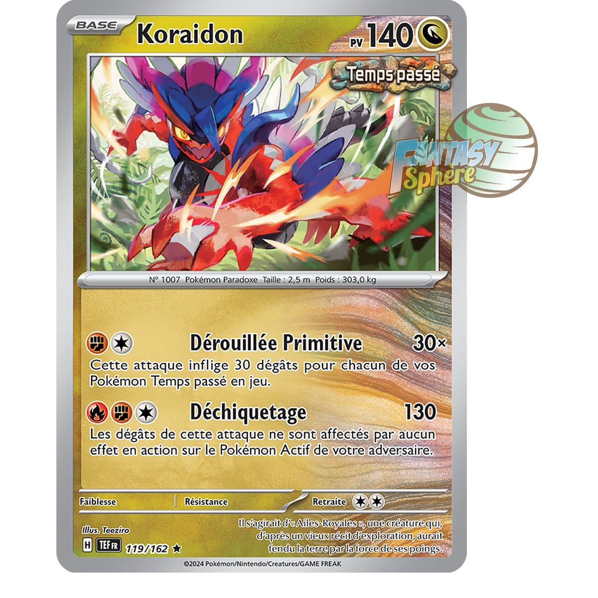 Item Koraidon - Holo Rare 119/162 - Ecarlate et Violet Forces Temporelles