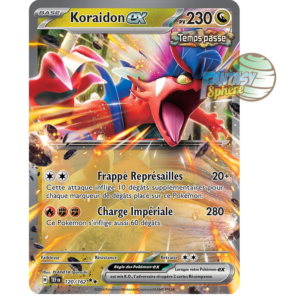 Item Koraidon EX - Double Rare 120/162 - Ecarlate et Violet Forces Temporelles