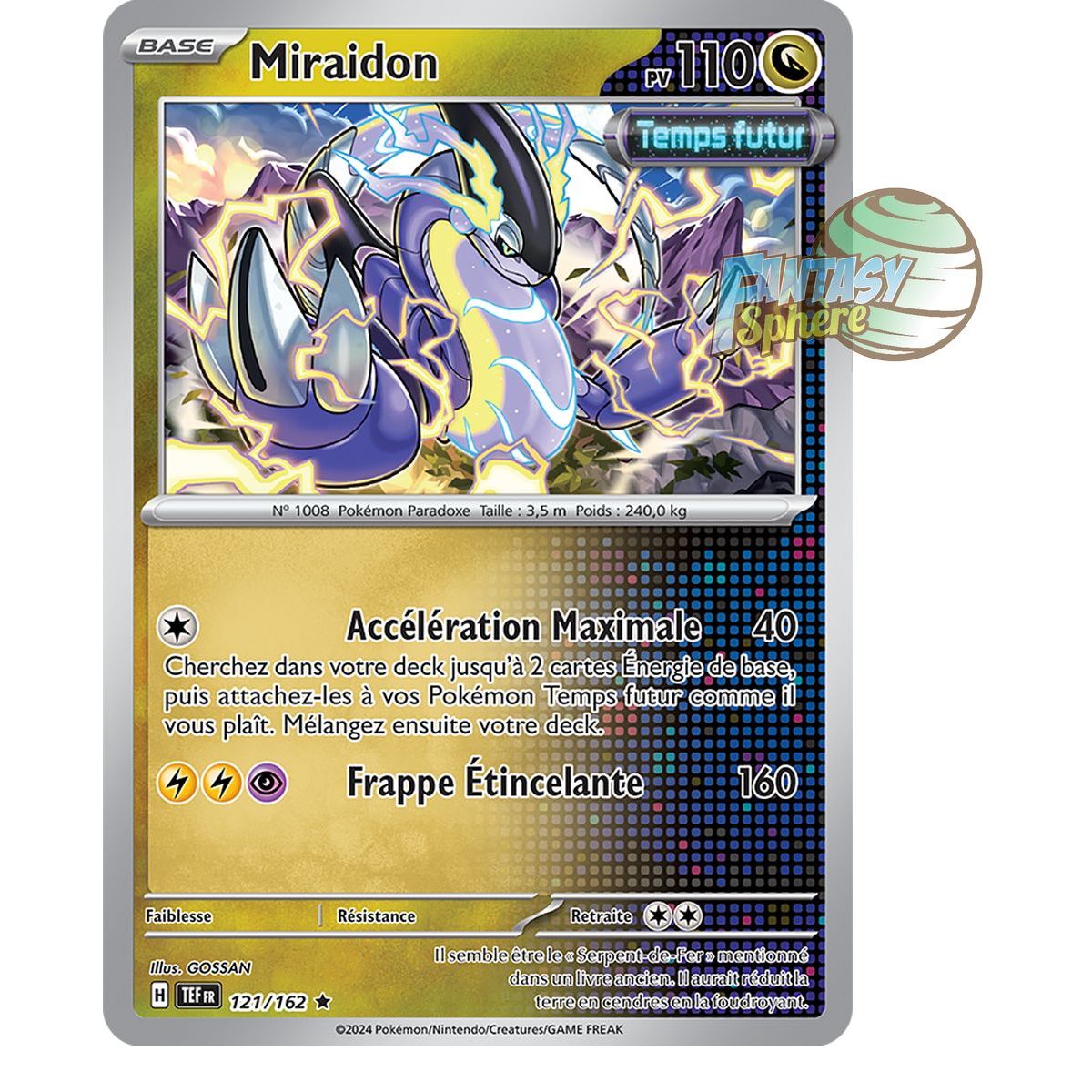 Item Miraidon - Holo Rare 121/162 - Ecarlate et Violet Forces Temporelles