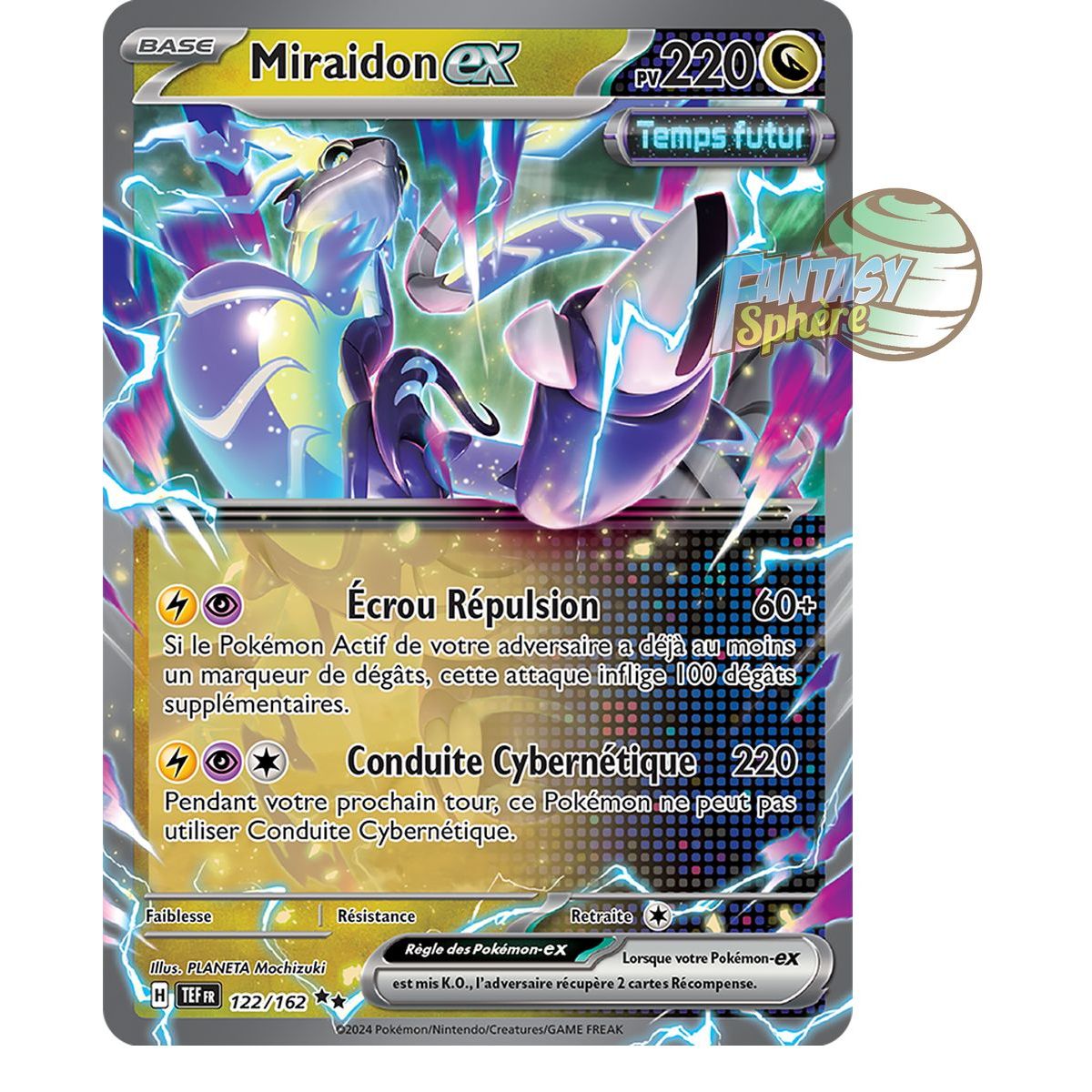 Item Miraidon EX - Double Rare 122/162 - Ecarlate et Violet Forces Temporelles