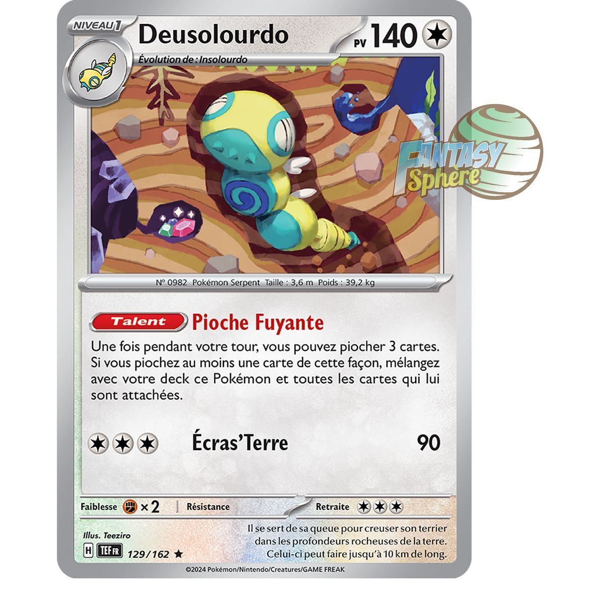 Item Deusolourdo - Holo Rare 129/162 - Ecarlate et Violet Forces Temporelles