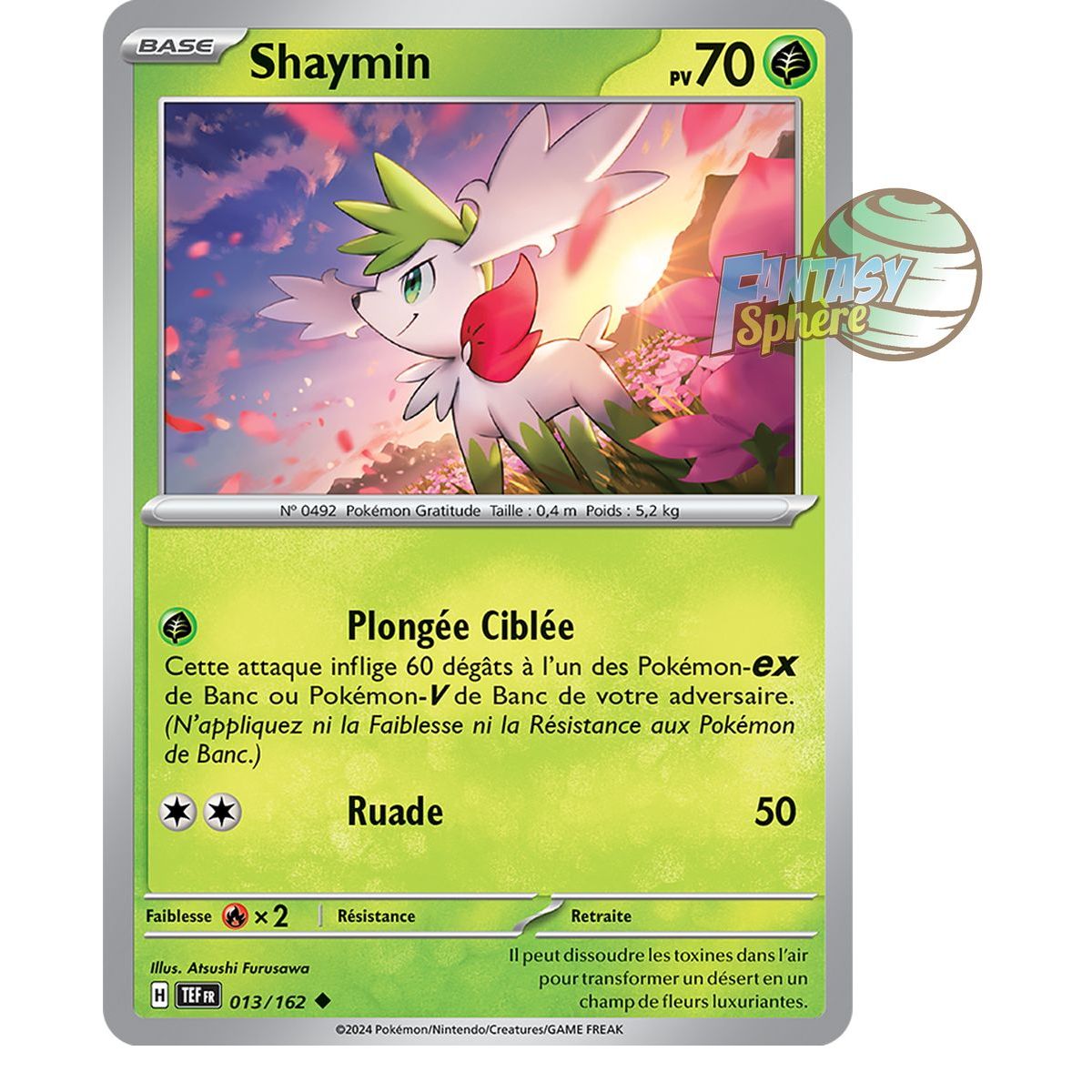 Item Shaymin - Peu Commune 13/162 - Ecarlate et Violet Forces Temporelles