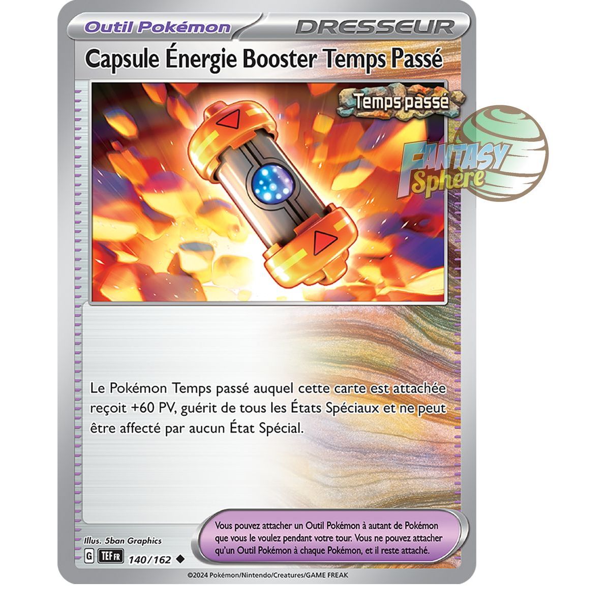 Item Capsule Énergie Booster Temps Passé - Peu Commune 140/162 - Ecarlate et Violet Forces Temporelles