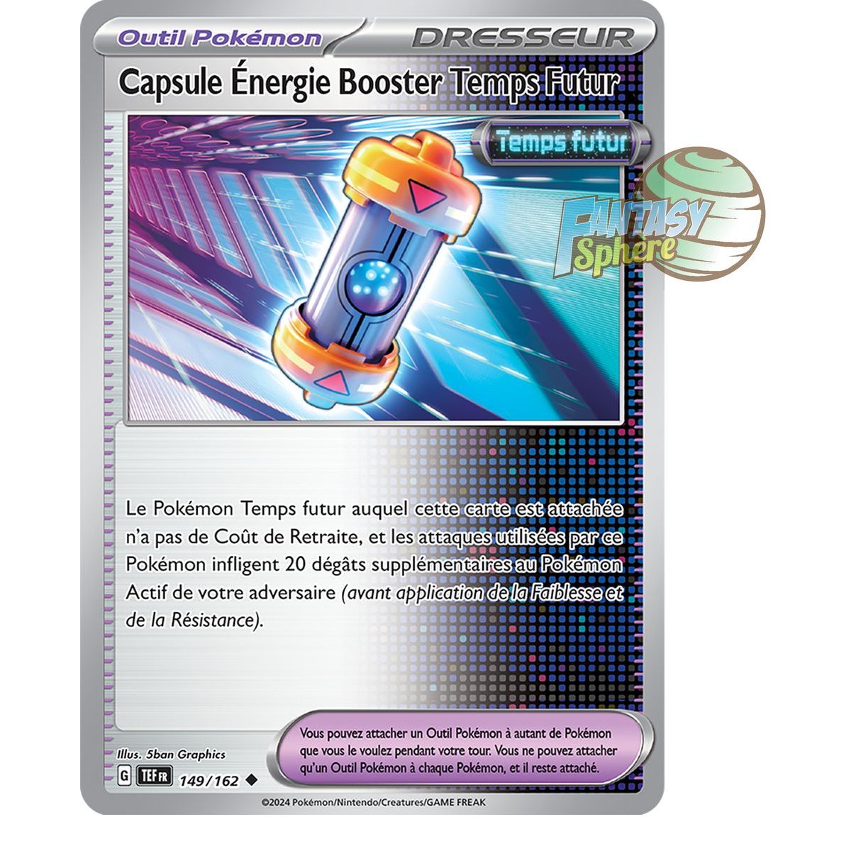 Capsule Énergie Booster Temps Futur - Reverse 149/162 - Ecarlate et Violet Forces Temporelles