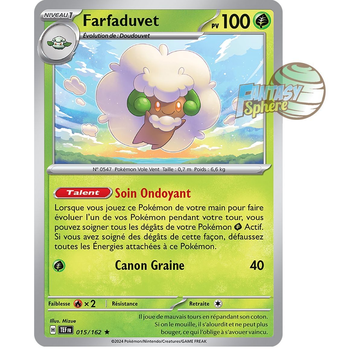 Item Farfaduvet - Holo Rare 15/162 - Ecarlate et Violet Forces Temporelles